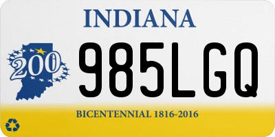 IN license plate 985LGQ
