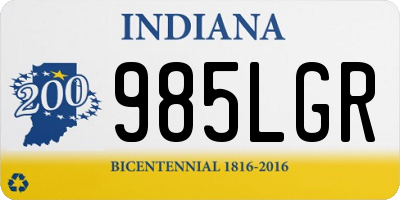 IN license plate 985LGR