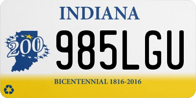IN license plate 985LGU