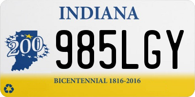 IN license plate 985LGY