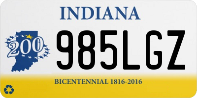 IN license plate 985LGZ