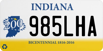 IN license plate 985LHA