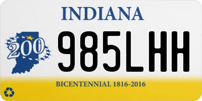 IN license plate 985LHH