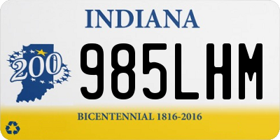 IN license plate 985LHM