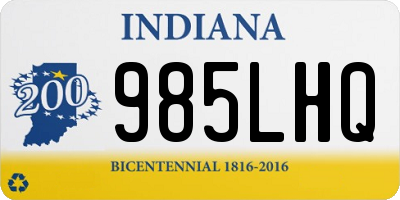 IN license plate 985LHQ