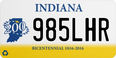 IN license plate 985LHR