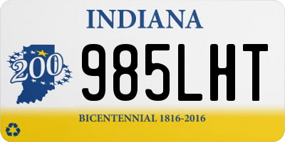 IN license plate 985LHT