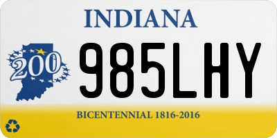 IN license plate 985LHY
