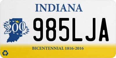 IN license plate 985LJA