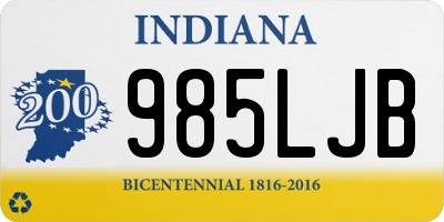 IN license plate 985LJB