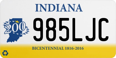 IN license plate 985LJC