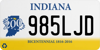 IN license plate 985LJD