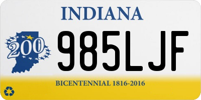 IN license plate 985LJF