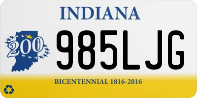 IN license plate 985LJG