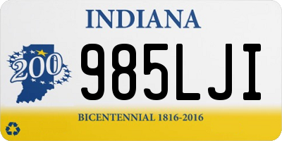 IN license plate 985LJI