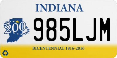 IN license plate 985LJM