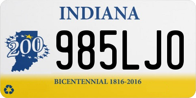 IN license plate 985LJO