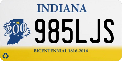 IN license plate 985LJS