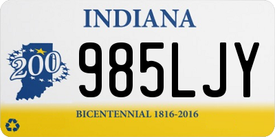 IN license plate 985LJY