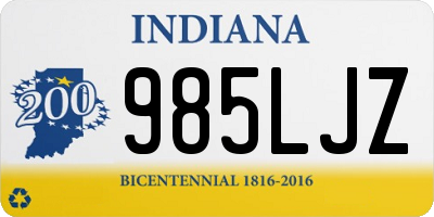 IN license plate 985LJZ