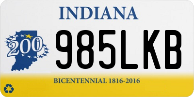 IN license plate 985LKB