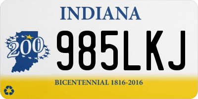 IN license plate 985LKJ