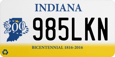 IN license plate 985LKN