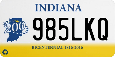 IN license plate 985LKQ