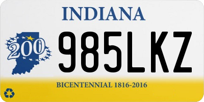 IN license plate 985LKZ