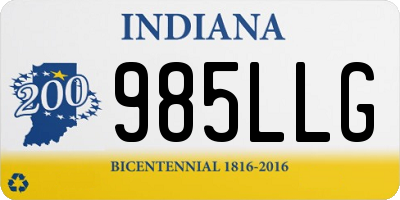 IN license plate 985LLG