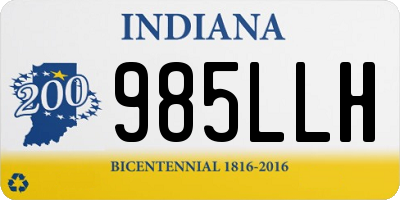 IN license plate 985LLH