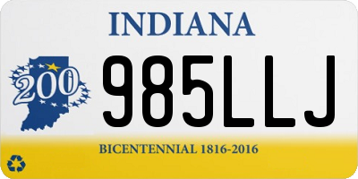 IN license plate 985LLJ