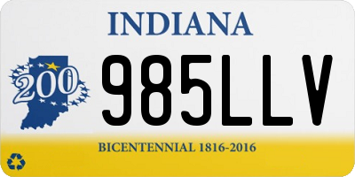 IN license plate 985LLV