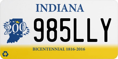 IN license plate 985LLY