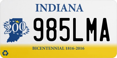 IN license plate 985LMA