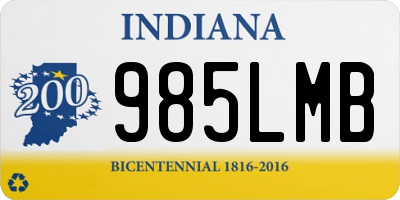 IN license plate 985LMB