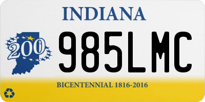 IN license plate 985LMC