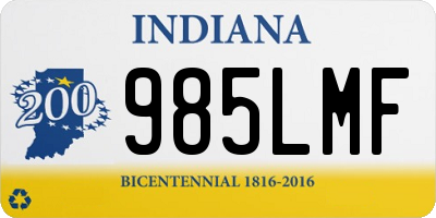 IN license plate 985LMF