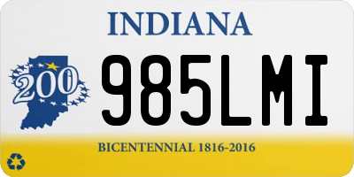 IN license plate 985LMI