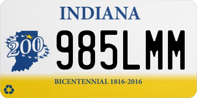 IN license plate 985LMM