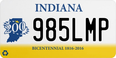 IN license plate 985LMP