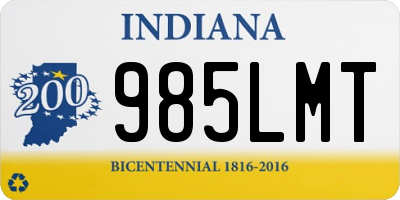 IN license plate 985LMT