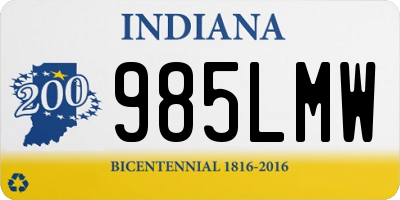 IN license plate 985LMW