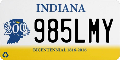IN license plate 985LMY