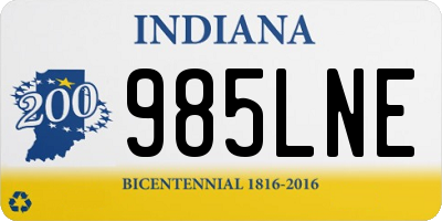 IN license plate 985LNE