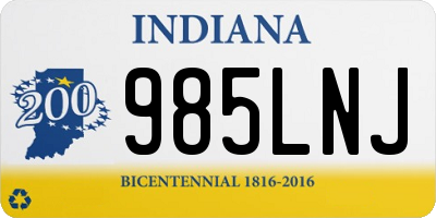 IN license plate 985LNJ