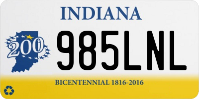 IN license plate 985LNL