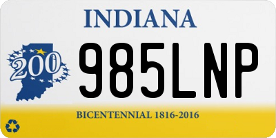 IN license plate 985LNP