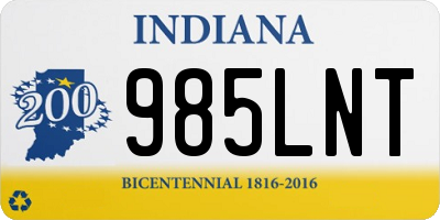 IN license plate 985LNT