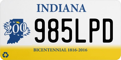 IN license plate 985LPD